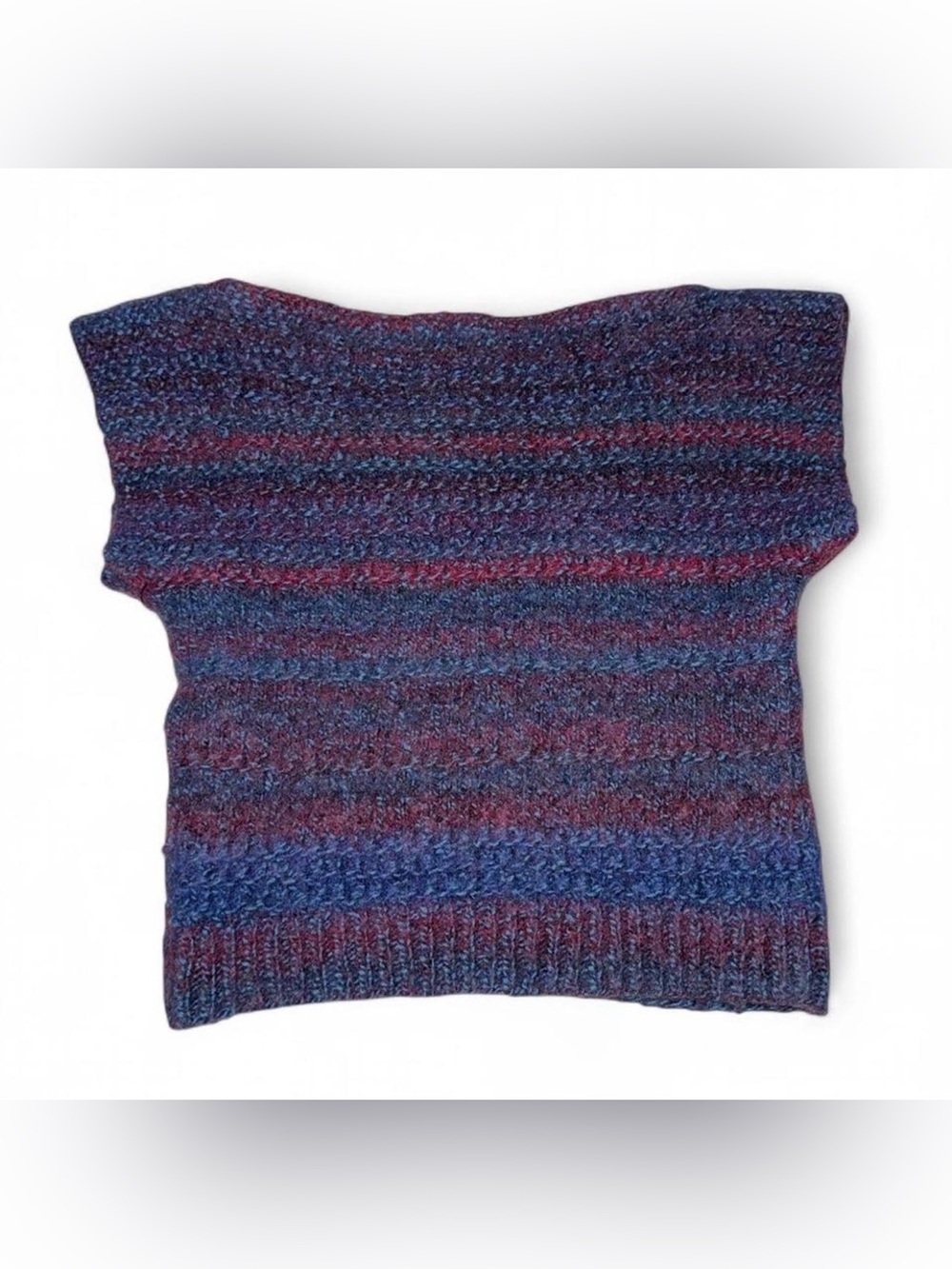 VTG Handmade Chunky Knit Vest Top Womens
